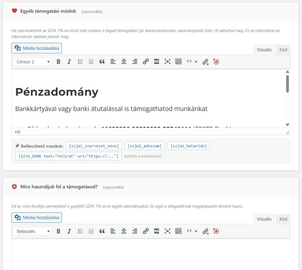 Segítsd a felajánlót a döntésben!